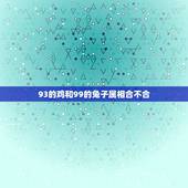 93的鸡和99的兔子属相合不合，93鸡99兔结婚好不好