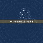 1925年阴历的1月14日属相，2019年1月14是什么属相