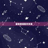 星宿查询配对关系，星盘查询和配对，谢谢！