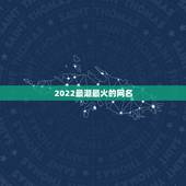 2022最潮最火的网名，2021最潮网名