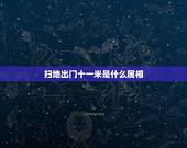 扫地出门十一米是什么属相，扫地出门十一米是什么意思？