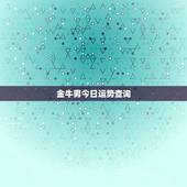 金牛男今日运势查询，金牛座今天运势如何