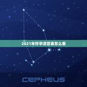 2021年怀孕清宫表怎么看，2019怀孕2023年生是看2019的清宫