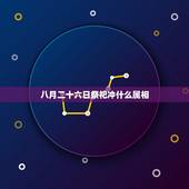 八月二十六日祭祀冲什么属相，今日冲什么属相