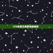 78年属马男爱情婚姻观，78年属马的婚姻怎样？