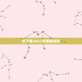 双子座2022年婚姻运势，84年双子座08年运势？