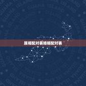 属相配对表婚姻配对表，婚姻配对属相表
