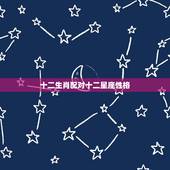 十二生肖配对十二星座性格，12生肖和12星座的性格