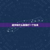 遇字和什么属相打一个生肖，遇一牧童骑牛中，打一个生肖