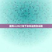 属狗人2021年下半年运势及运程，82属狗人2021年下半年运势？82