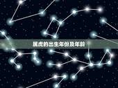 属虎的出生年份及年龄，属虎的年龄