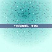 1982年属狗人一生财运，1982属狗未来十年运势