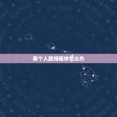 两个人属相相冲怎么办，请问两个人生肖相冲在一起，后果会是怎么样啊？