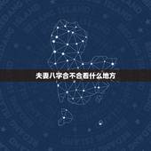 夫妻八字合不合看什么地方，怎么看俩夫妻的八字合不合？