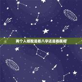两个人婚配是看八字还是看属相，男女婚配，到底是看属相，还是看八字