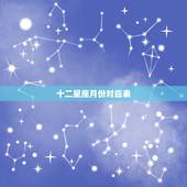 十二星座月份对应表，十二星座月份表？