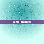 双子座十月运势星座，10年下半年双子座的星座运势啊？