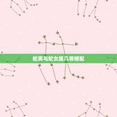 蛇男与蛇女属几等婚配，属蛇男和属蛇女都是公历1989年10月04日生的