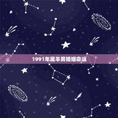 1991年属羊男婚姻命运，1991年属羊人的命运一生中有二次婚姻吗