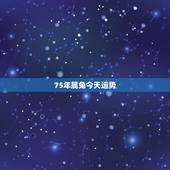 75年属兔今天运势，75年的兔今天财运