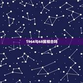 1964与68属相合吗，64年属龙男和68年属猴女相配吗？