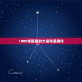 1980年属猴的大运年是哪年，属猴的是哪一年出生的