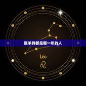 属羊的都是哪一年的人，什么年是羊年