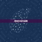 鸡年85年牛运势