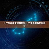 十二生肖男女属相配对 十二生肖怎么配对最好
