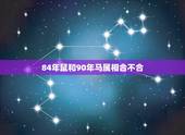84年鼠和90年马属相合不合，84年属鼠可以和90年属马配对吗