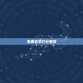 免费名字打分查询，免费取名字测试打分