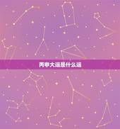 丙申大运是什么运，丙申运是什么运