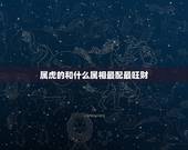 属虎的和什么属相最配最旺财，属虎的和什么属相不合