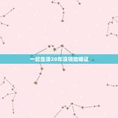 一起生活20年没领结婚证，同居20年没有结婚证法律保护吗？可以分遗产吗