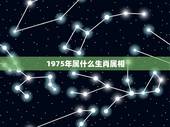 1975年属什么生肖属相，1975年出生的人多大，属什么生肖的？