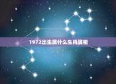 1972出生属什么生肖属相，1972年出生属什么生肖