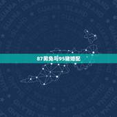 87男兔与95猪婚配，87年属兔男和95年属猪女合适么