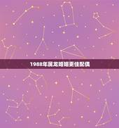 1988年属龙婚姻更佳配偶，属龙婚配哪个属相更好1988