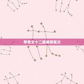 甲骨文十二属相带英文，12生肖的甲骨文怎么写