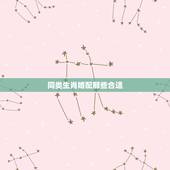 同类生肖婚配那些合适，属相相同的配对合适吗？