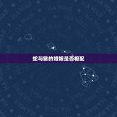 蛇与猪的婚姻是否相配，猪跟蛇的婚姻相配