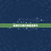 是缘分让我们相遇是意外，抓住爱情的藤蔓我可以跟在你身后歌词缘分让我们相