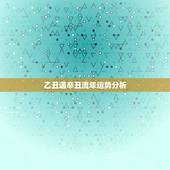 乙丑遇辛丑流年运势分析，生辰八字测流年运势