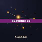 属鼠最吉利的五十个字，属鼠女孩最吉利的名字有什么？