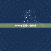 1993年正月13日农历，12月13日出生的人是凶