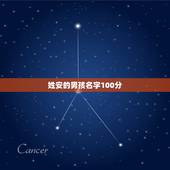 姓安的男孩名字100分，陈姓100分的名字