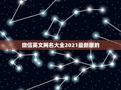 微信英文网名大全2021最新版的，微信名字微信昵称2021最新