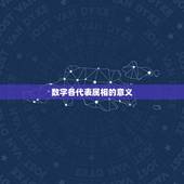 数字各代表属相的意义，十二生肖代表什么数字？