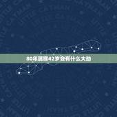 80年属猴42岁会有什么大劫，1980猴的大运之年