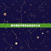 属牛男孩子草字头的名字大全，符姓，属牛的。起什么名字好？最好要带草字头